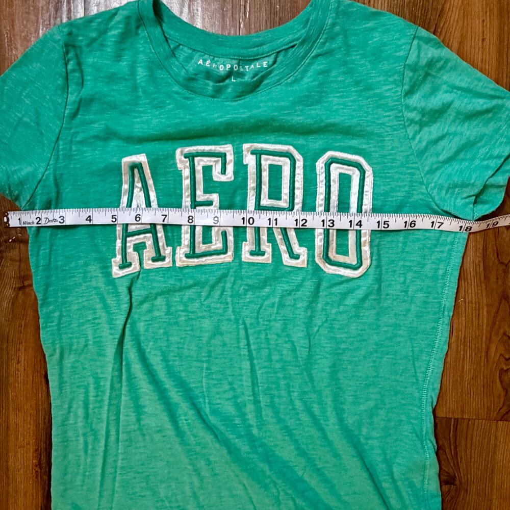 Classic AERO Aeropostale T-shirt Women L Short Sleeved - Picture 5 of 6